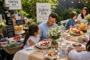 brunch in garden